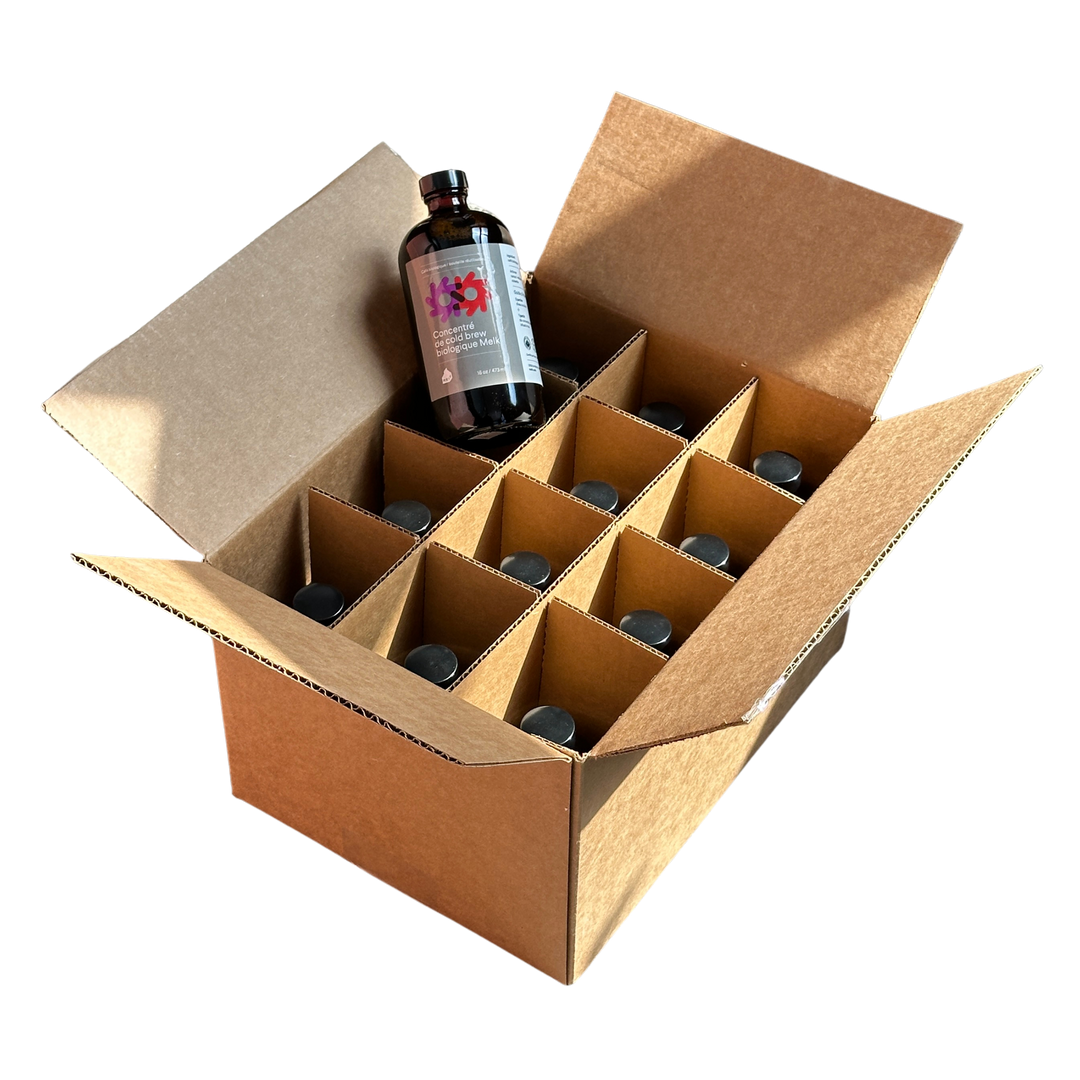 Bouteille vide 500mL cs/12 - Concentré Cold Brew Biologique
